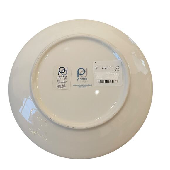 Prima Design WOODLAND CHRISTMAS DEER Ceramic Salad Plate 8.5in Set of 3 New - Picture 7 of 11